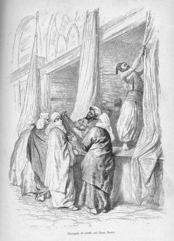 Disegno per il libro di De Amicis, Costantinopoli